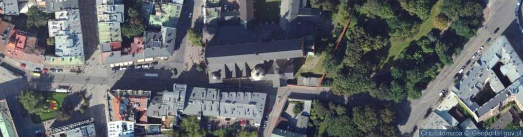 Zdjęcie satelitarne Kraków - Kościół Świętej Trójcy - Kaplica Myszkowskich 01