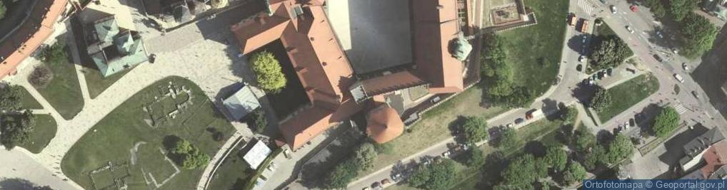 Zdjęcie satelitarne Kraków - Wawel - Wieża Senatorska 01