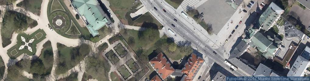 Zdjęcie satelitarne Krasinski Square Warsaw