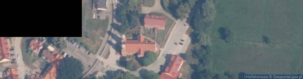 Zdjęcie satelitarne Krokowa - Krockov memorial