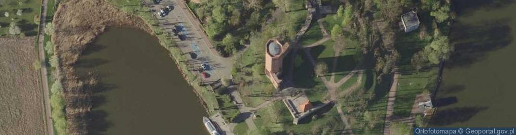 Zdjęcie satelitarne Kruszwica zamek