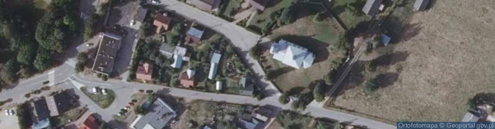 Zdjęcie satelitarne Krynki Cerkiew front