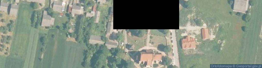 Zdjęcie satelitarne Krzcięcice dzwonnica