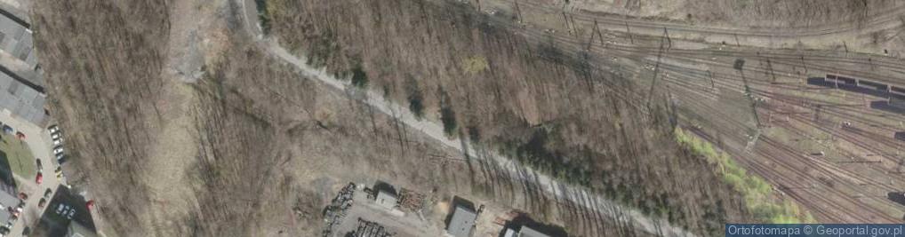 Zdjęcie satelitarne KWK Halemba brama od ulicy Skosnej