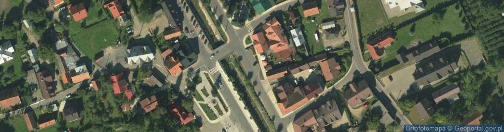 Zdjęcie satelitarne Łącko