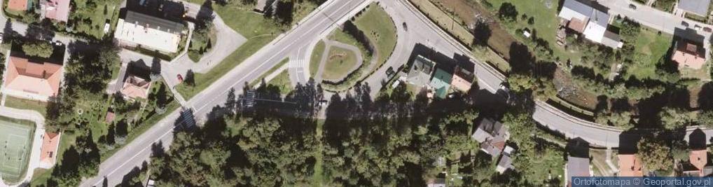 Zdjęcie satelitarne Lądek-Zdrój ratusz PL