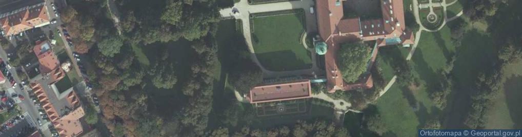 Zdjęcie satelitarne Łańcut - Pałac