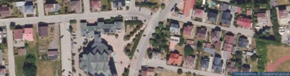 Zdjęcie satelitarne Lapy - Kosciol p.w. Swietego Krzyza