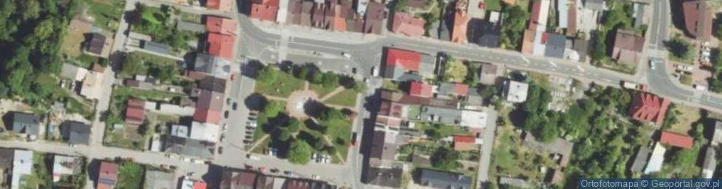 Zdjęcie satelitarne Lelow - kosciol sw. Marcina