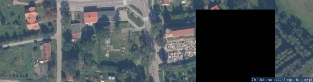 Zdjęcie satelitarne Lubieszewo kosciol tyl