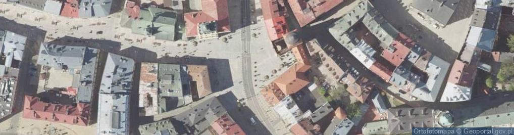 Zdjęcie satelitarne Lublin trzy wieże