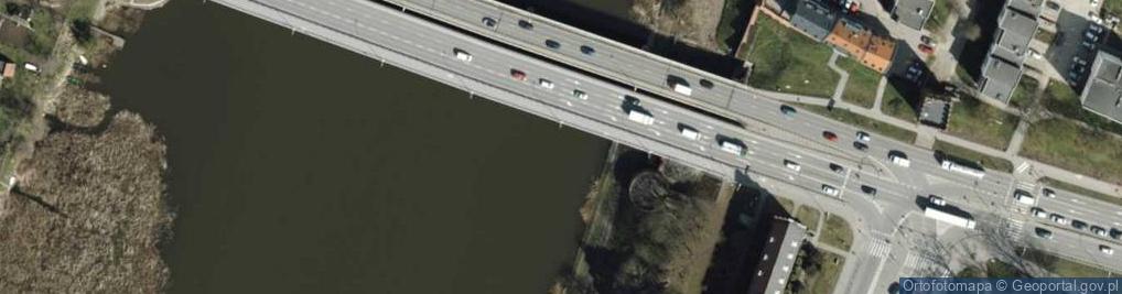 Zdjęcie satelitarne Malbork, most přes Nogat II