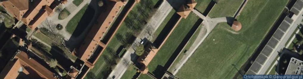 Zdjęcie satelitarne Malbork - Obwarowania zamku