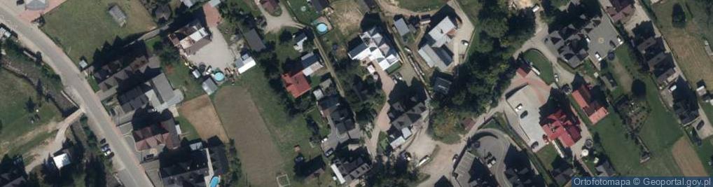 Zdjęcie satelitarne Małe Ciche - Kościół