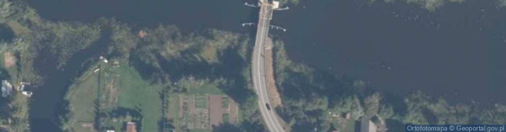 Zdjęcie satelitarne Most na Szkarpawie z dolu