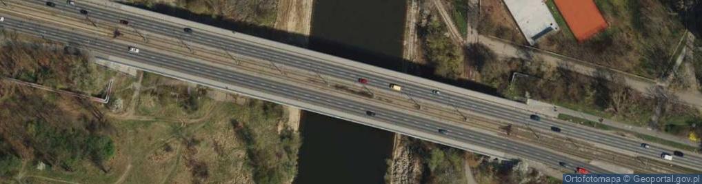 Zdjęcie satelitarne Most Przemysła I w Poznaniu