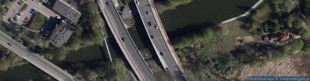 Zdjęcie satelitarne Most św Antoniego nowy