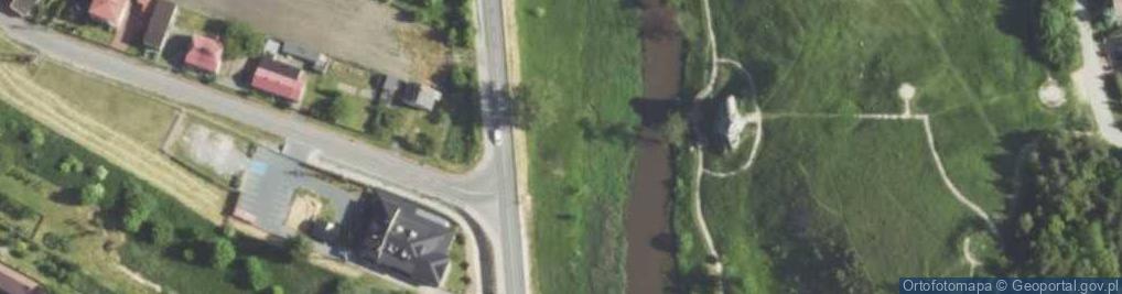 Zdjęcie satelitarne Mstów skałka nad Wartą 01.08.09 p