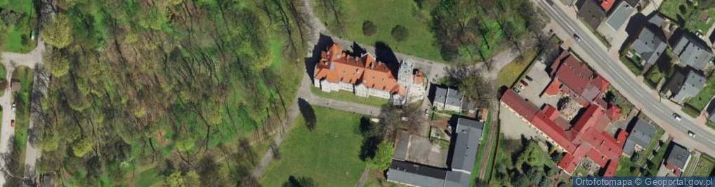 Zdjęcie satelitarne Nakło Śląskie - Pałac 01