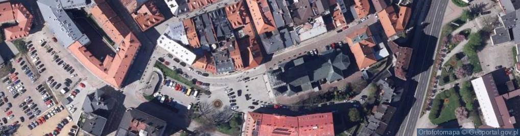 Zdjęcie satelitarne Nepomucen, Jagwiga, Mikołaj na bielskiej katedrze sw Mikolaja