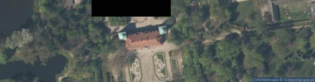 Zdjęcie satelitarne Nieborów Palace - Library2