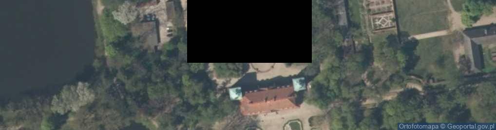 Zdjęcie satelitarne Nieborów Palace - Lion Monument