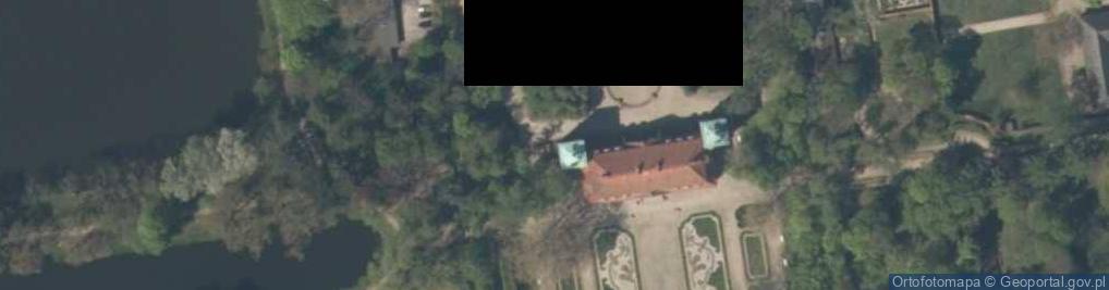 Zdjęcie satelitarne Nieborów Palace - right side view 