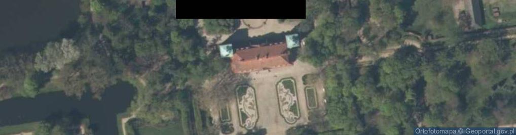 Zdjęcie satelitarne Nieborów Palace - The Yellow Study