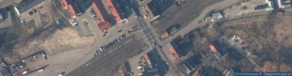 Zdjęcie satelitarne Nowogard - linia kolejowa nr 402