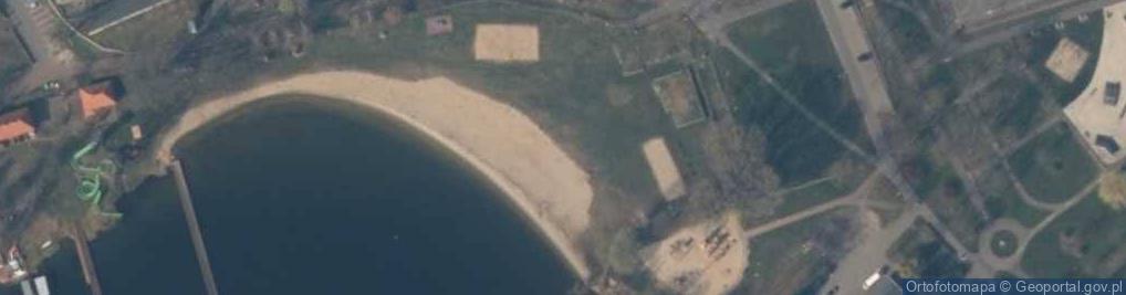 Zdjęcie satelitarne Nowogard - plaża
