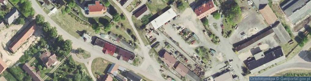 Zdjęcie satelitarne Osiecko (woj lubuskie)-kosciol
