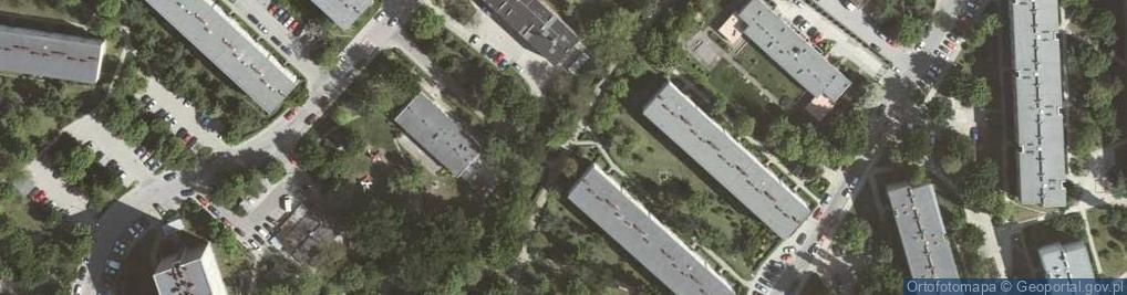 Zdjęcie satelitarne Osiedle Na Kozłówce - alejki