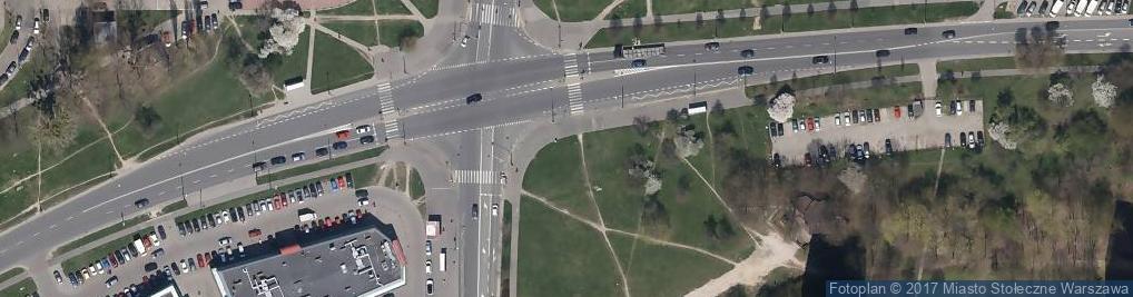 Zdjęcie satelitarne Osiedle Sluzewiec Fort Warszawa Mokotow - Sluzewiec Fort Neighbourhood Warsaw Mokotow