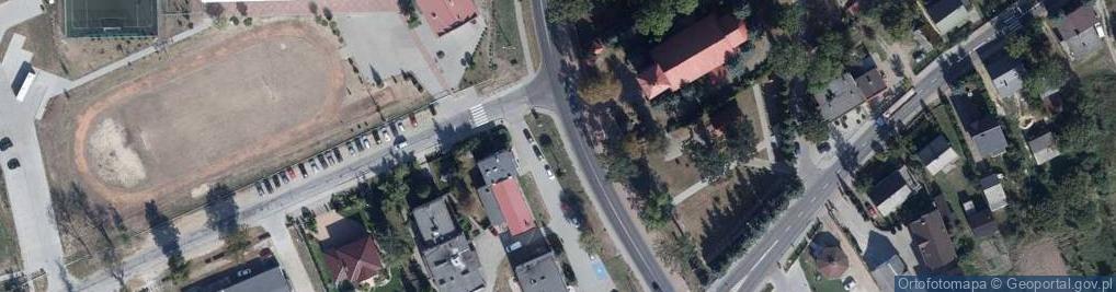 Zdjęcie satelitarne Osiek church powiat brodnicki