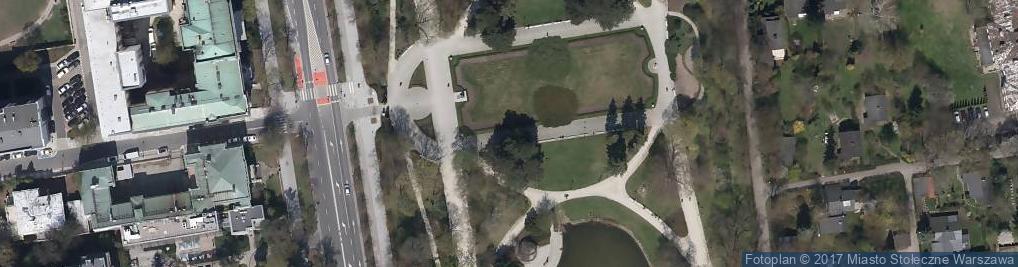 Zdjęcie satelitarne Otwarta waga w Parku Ujazdowskim