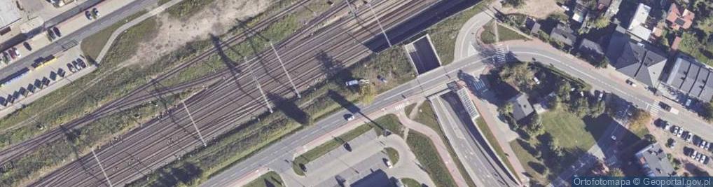 Zdjęcie satelitarne Parzniew, gmina Brwinow, tablica