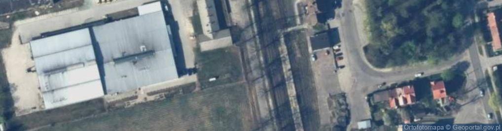 Zdjęcie satelitarne Pasłęk, nádraží