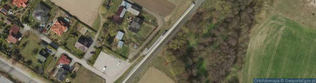 Zdjęcie satelitarne PKP przystanek kolejowy Rębiechowo 02