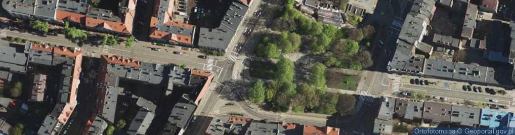 Zdjęcie satelitarne Plac Miarki Katowice