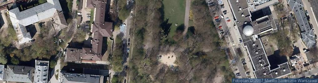 Zdjęcie satelitarne Plac starynkiewicza skwer grotowskiego