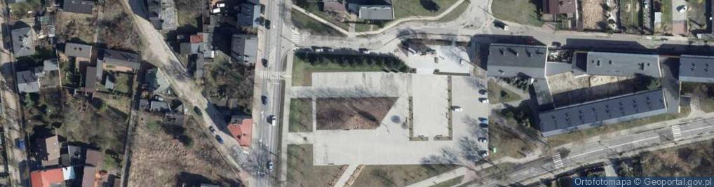 Zdjęcie satelitarne Plac Stu Straconych (Zgierz)
