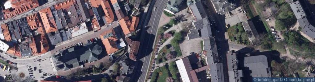 Zdjęcie satelitarne Plac Żwirki i Wigury w Bielsku-Białej
