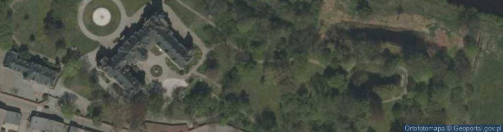 Zdjęcie satelitarne Pławniowice - Pałac