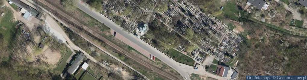 Zdjęcie satelitarne Plock cmentarz prawoslawny 1