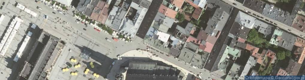 Zdjęcie satelitarne Pod Murzynami House, 1 Florianska street,Old Town,Krakow,Poland