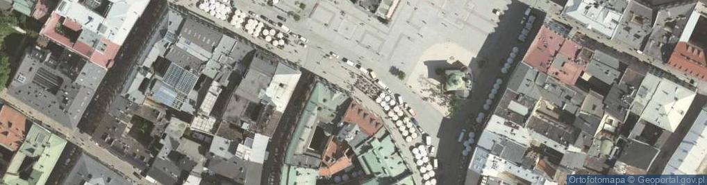 Zdjęcie satelitarne Pod Obrazem house (image of Our Lady) , 19,Main Market Square, Old Town ,Krakow,Poland 