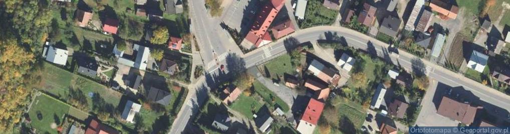 Zdjęcie satelitarne Podegrodzie - Szkoła podstawowa