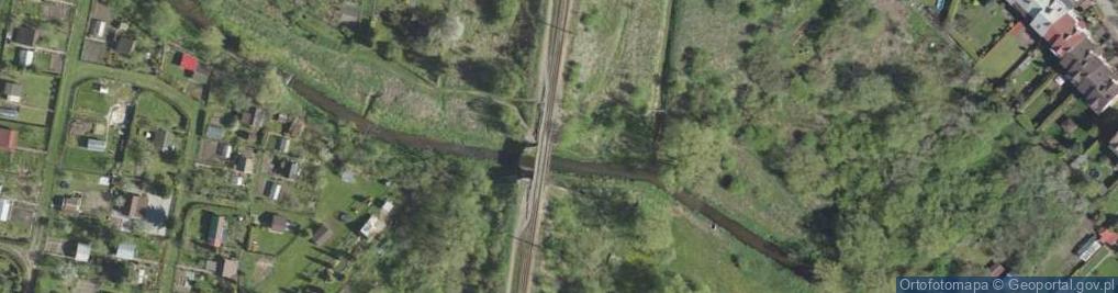 Zdjęcie satelitarne Podlaskie - Bialystok - Bialystok - Biala river - Bialostoczek - rr bridge - W