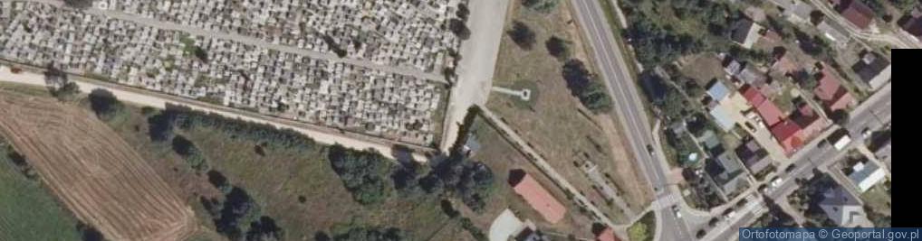 Zdjęcie satelitarne Podlaskie - Knyszyn - Knyszyn - cmentarz rk
