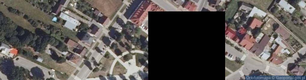 Zdjęcie satelitarne Podlaskie - Knyszyn - Knyszyn - pomnik i zegar